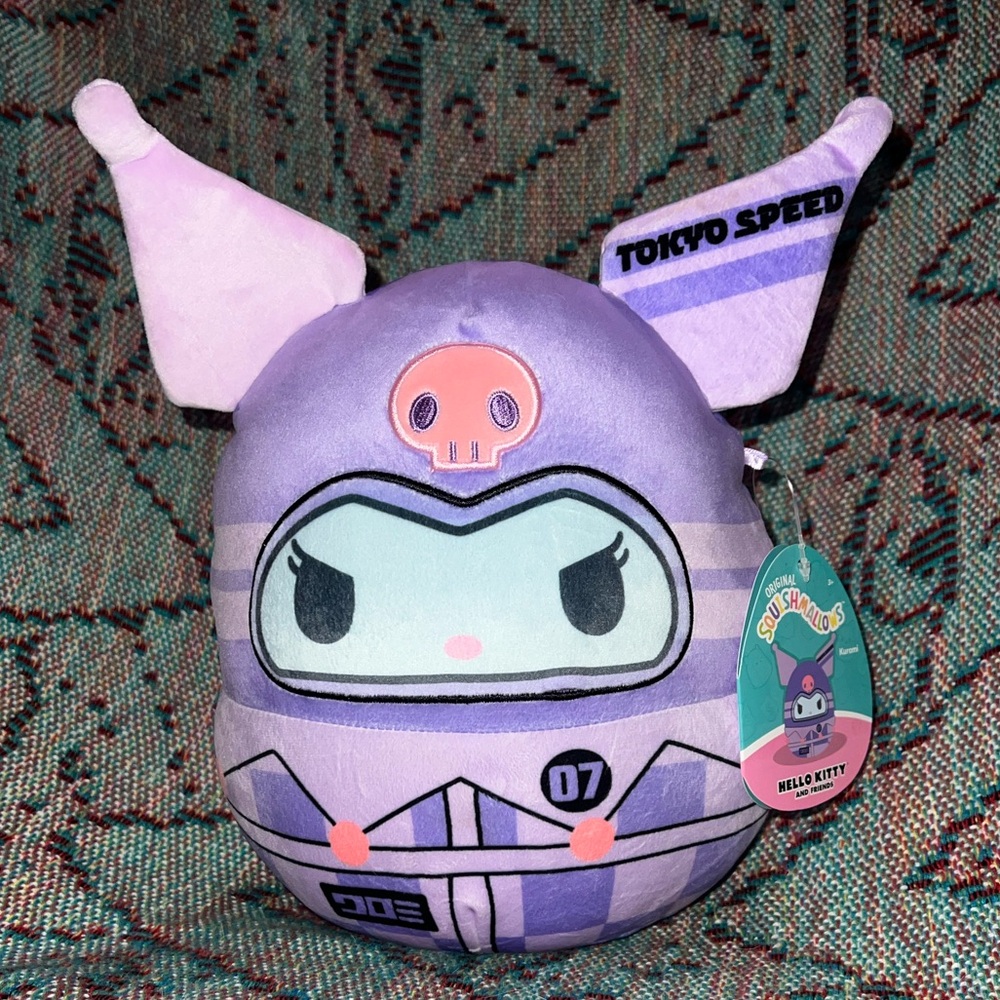 Squishmallows Kuromi the Racer 8” Stuffed Plush